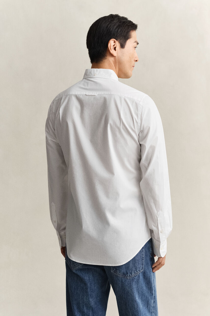 Chemise coupe slim en popeline classique