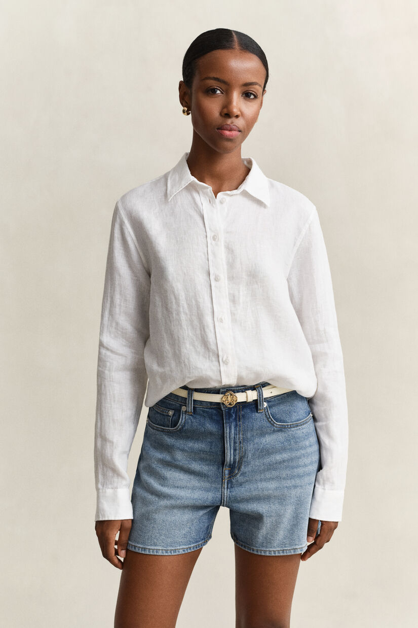 Chemise regular fit en lin