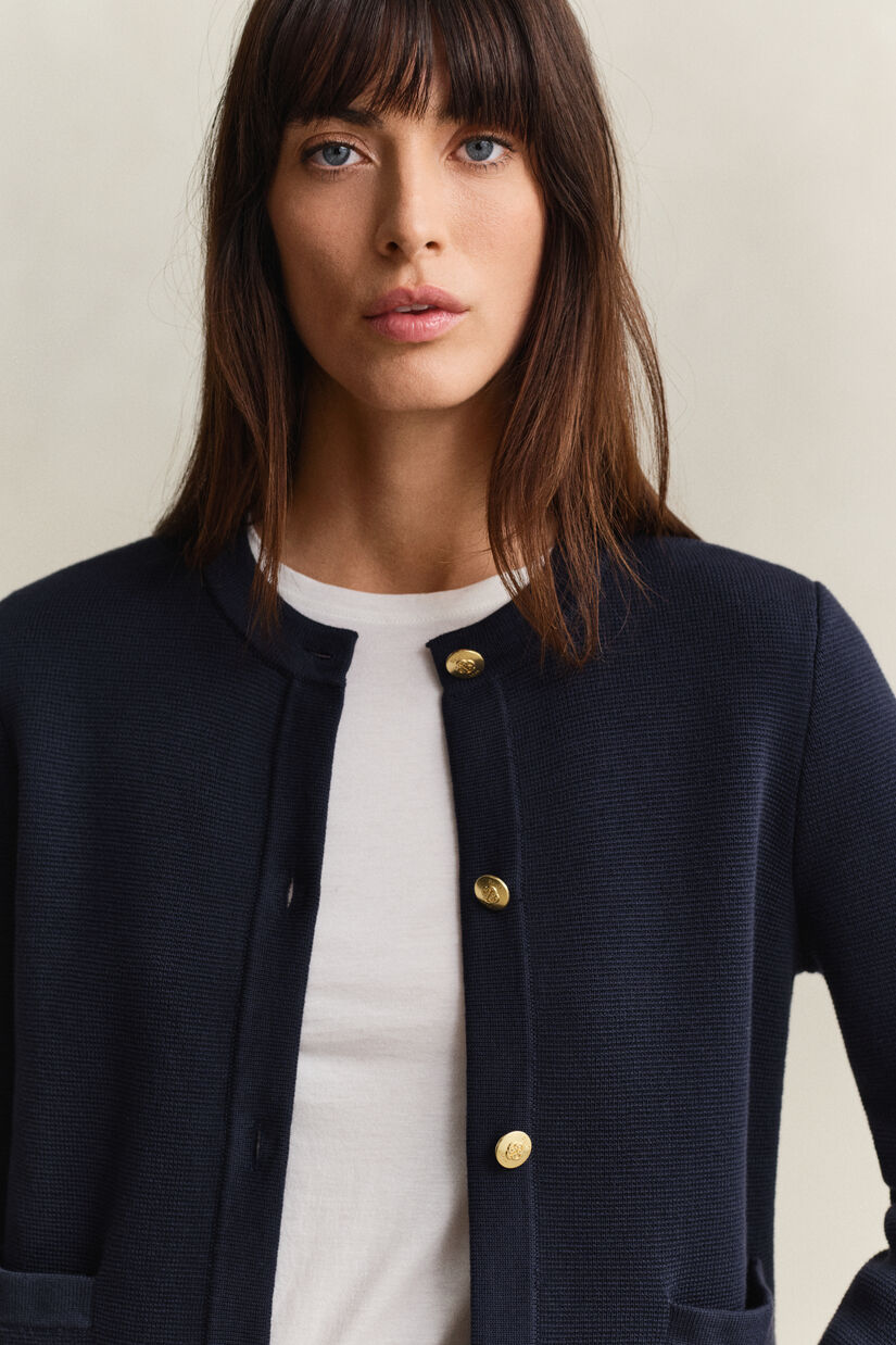 Veste en maille de coton