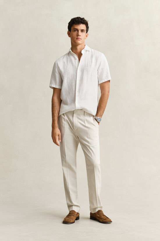 Pantalon en lyocell m&eacute;lang&eacute;