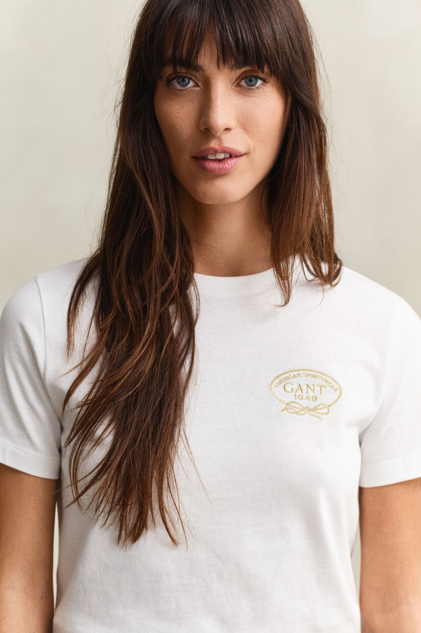T-shirt &agrave; logo cordage