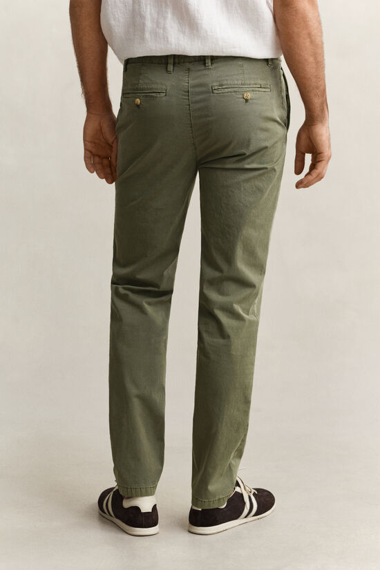 Pantalon chino effet d&eacute;lav&eacute;