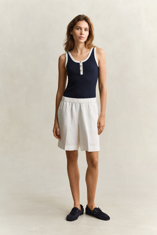 Short en lin m&eacute;lang&eacute;