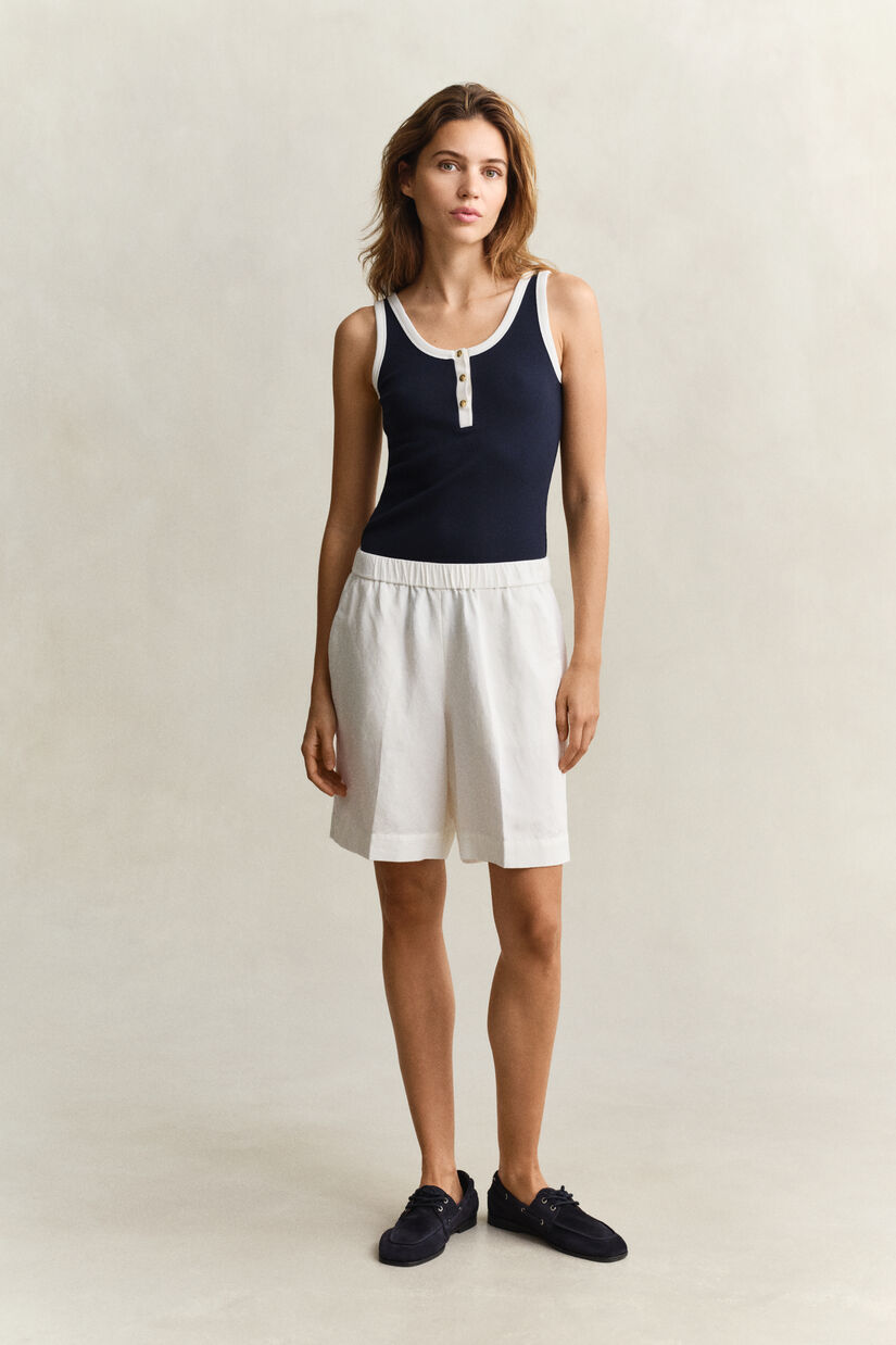 Short en lin m&eacute;lang&eacute;