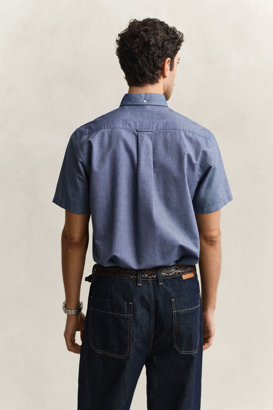 Chemise &agrave; manches courtes en coton Oxford classique