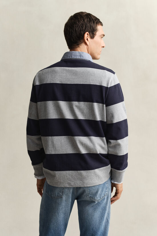 Heavy Rugger &agrave; rayures avec col en chambray