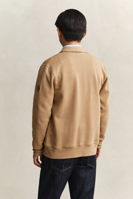 Sweat-shirt zipp&eacute; en jersey romanite