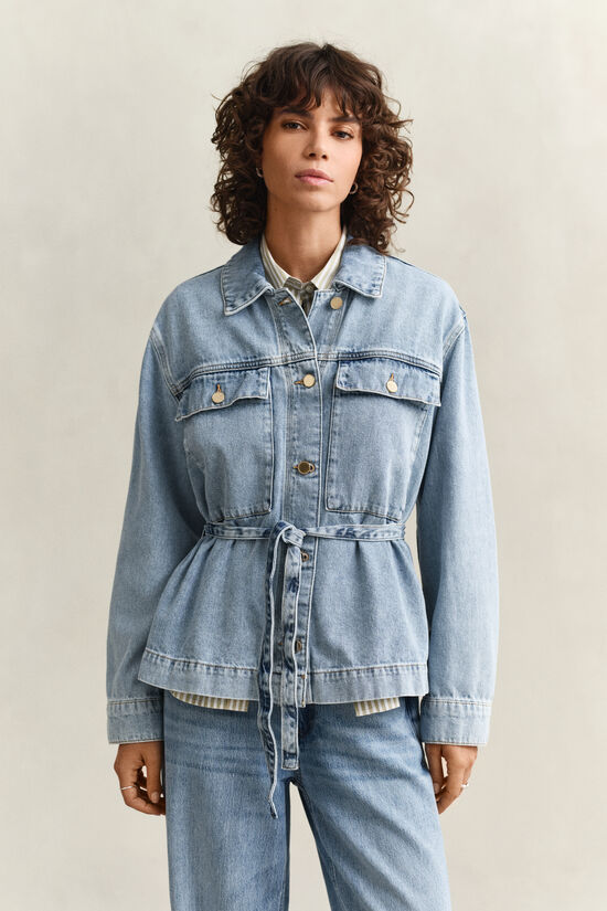 Veste en denim nou&eacute;e