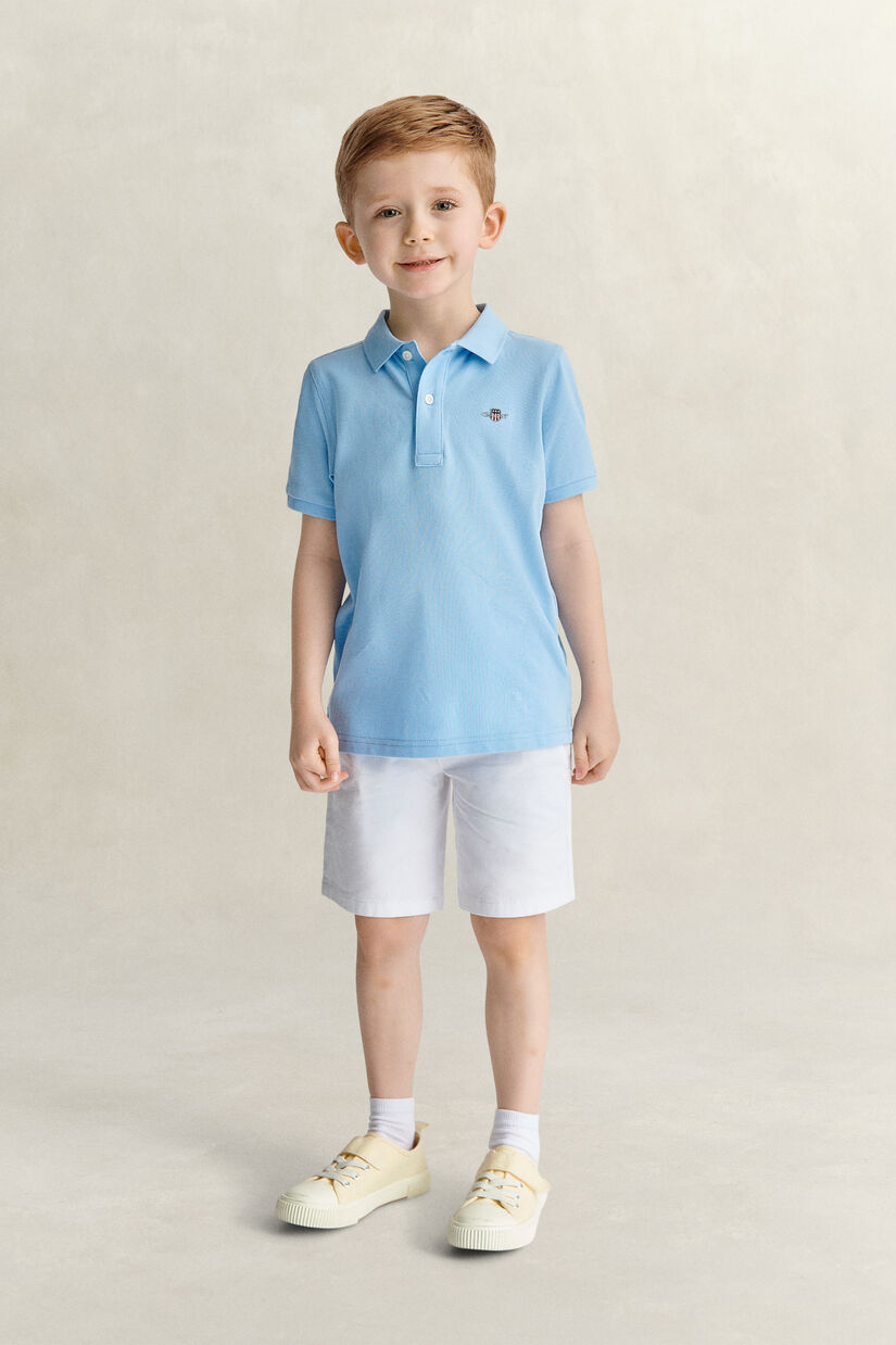 Polo en coton piqu&eacute; Shield Enfant