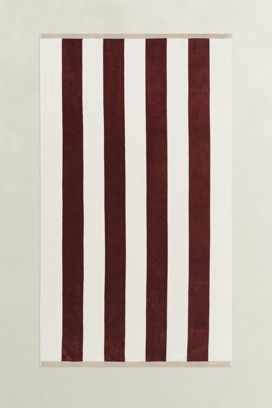 Serviette de plage &agrave; rayures &eacute;clatantes