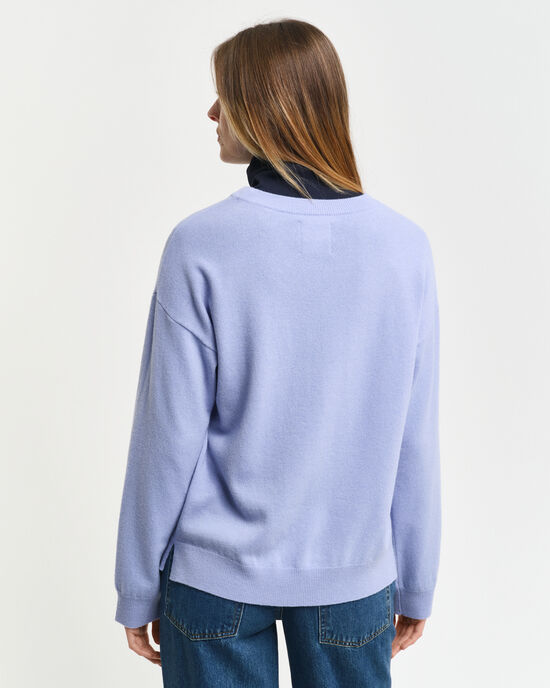 Pull ras du cou en laine d'agneau ultrafine