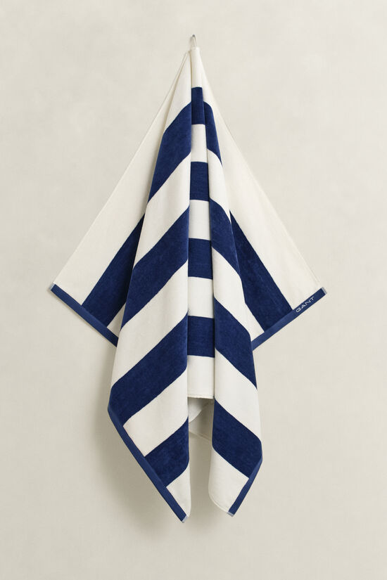 Serviette de plage &agrave; rayures &eacute;clatantes
