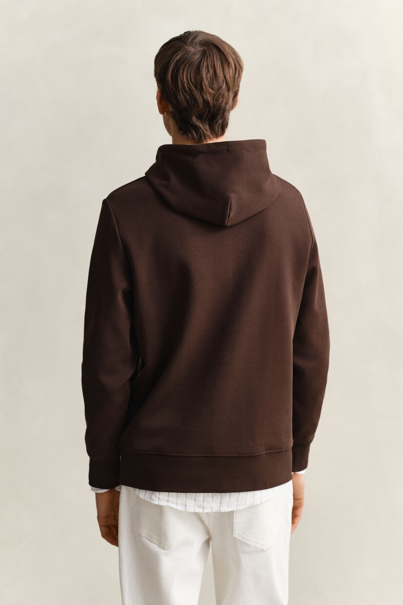 Sweat &agrave; capuche &agrave; tissage interlock