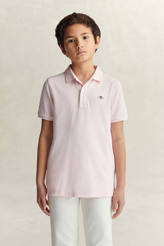 Polo en coton piqu&eacute; Shield Ado