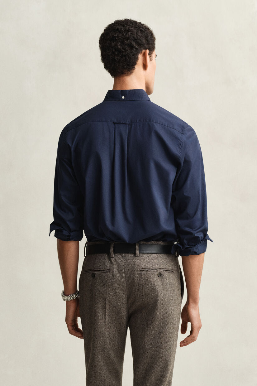 Chemise coupe regular en popeline classique
