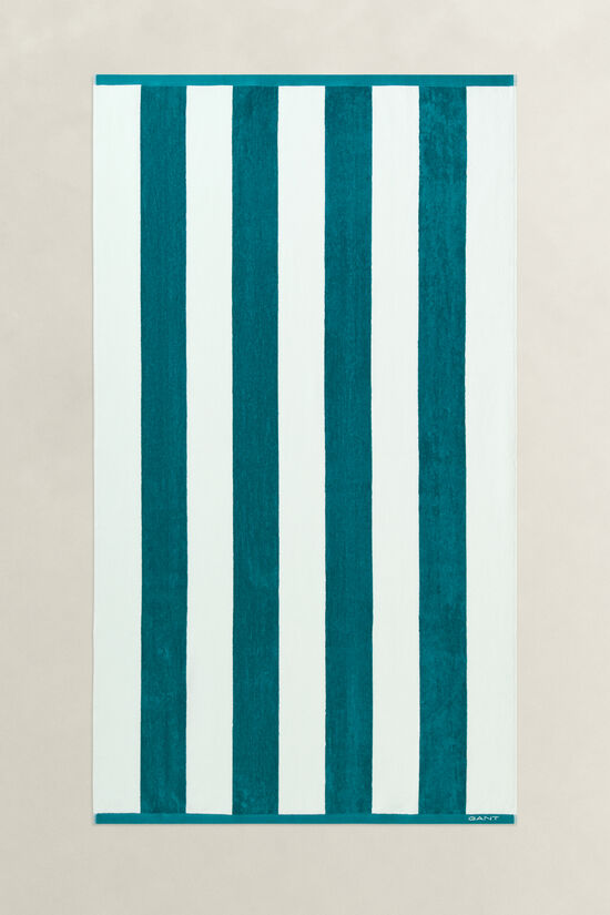Serviette de plage &agrave; rayures &eacute;clatantes