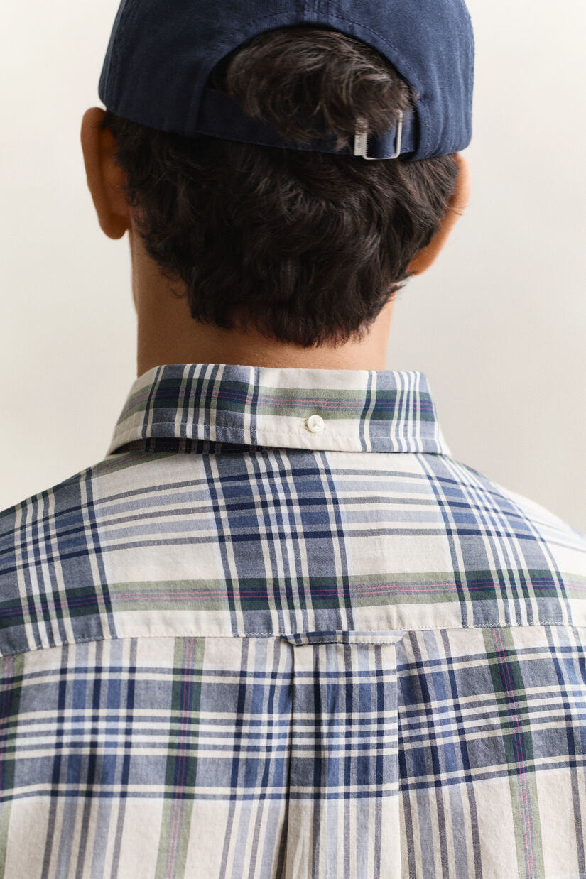 Chemise &agrave; carreaux madras