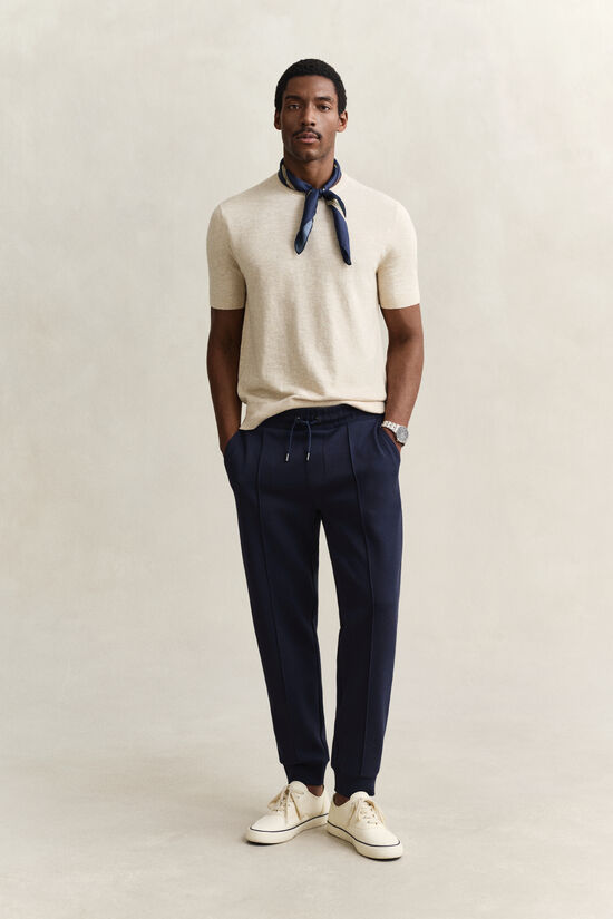 Pantalon de jogging &agrave; tissage interlock