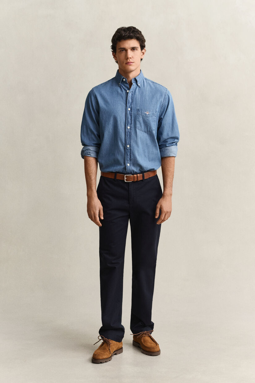 Pantalon chino &eacute;l&eacute;gant coupe regular