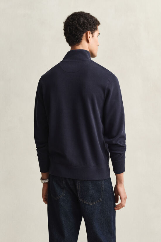 Sweat-shirt &agrave; demi-zip Sacker Rib