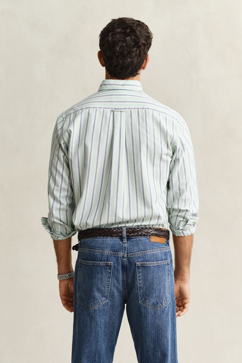 Chemise en coton Oxford &agrave; rayures Archive