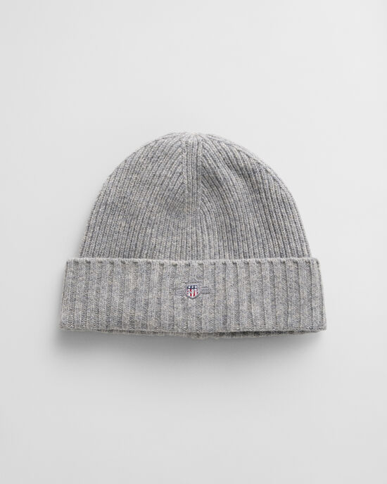 Bonnet en laine avec &eacute;cusson
