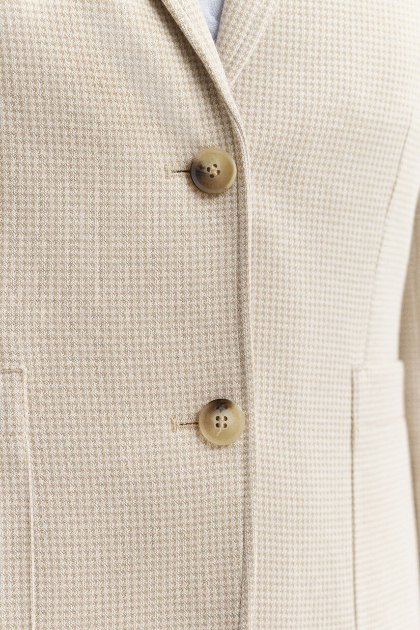 Veste blazer en piqu&eacute;