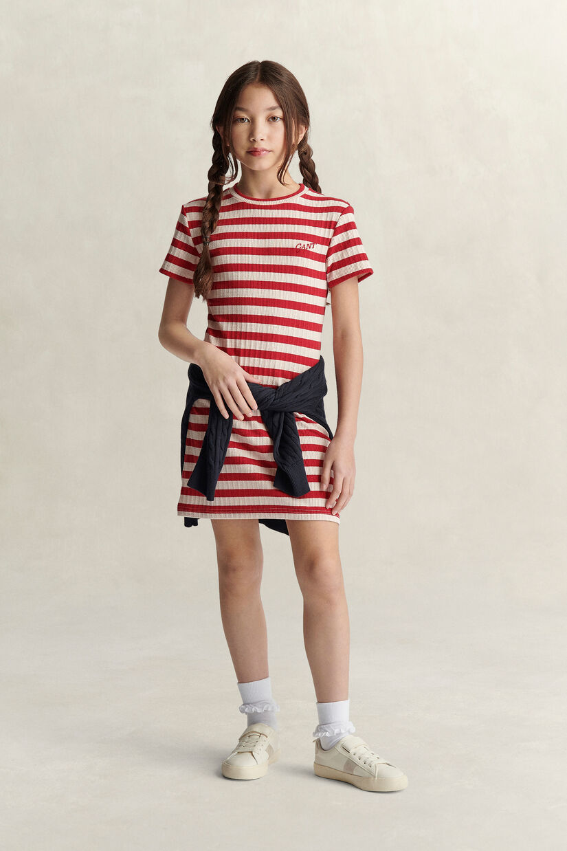 Robe &agrave; rayures Ado Fille