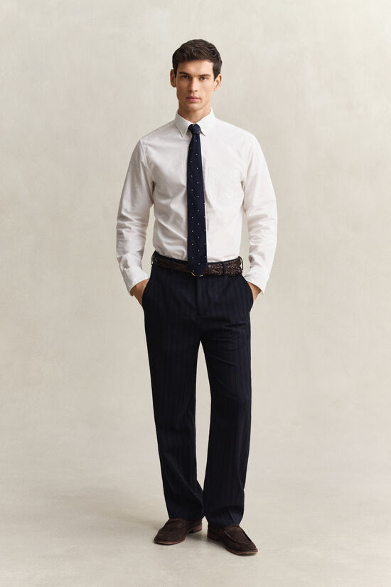 Pantalon de costume &agrave; rayures tennis ton sur ton