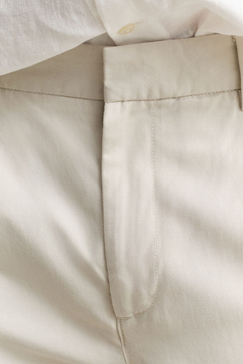 Pantalon en lyocell m&eacute;lang&eacute;