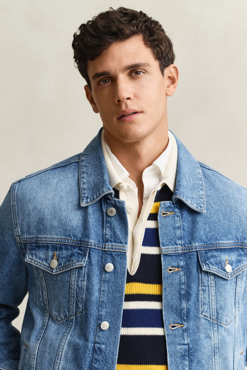Veste trucker en denim
