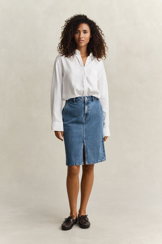 Jupe crayon en denim