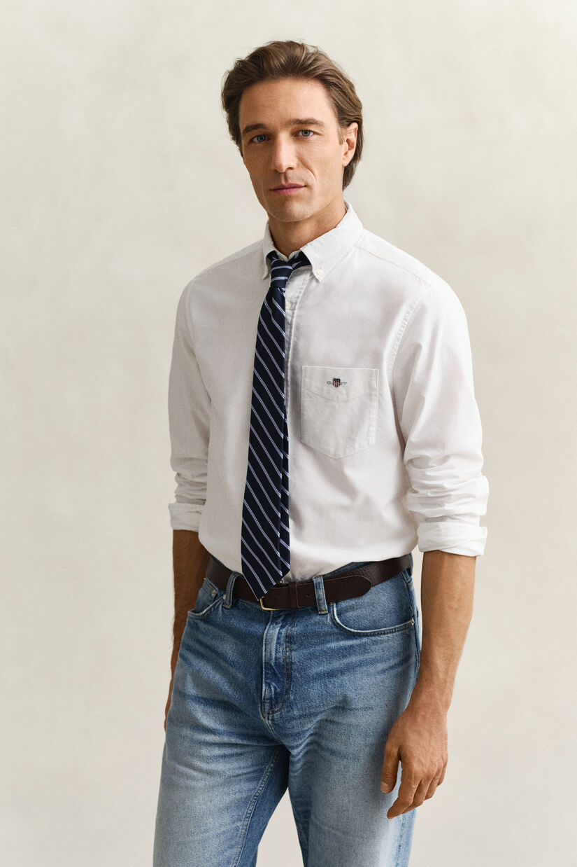 Chemise coupe regular en coton Oxford classique