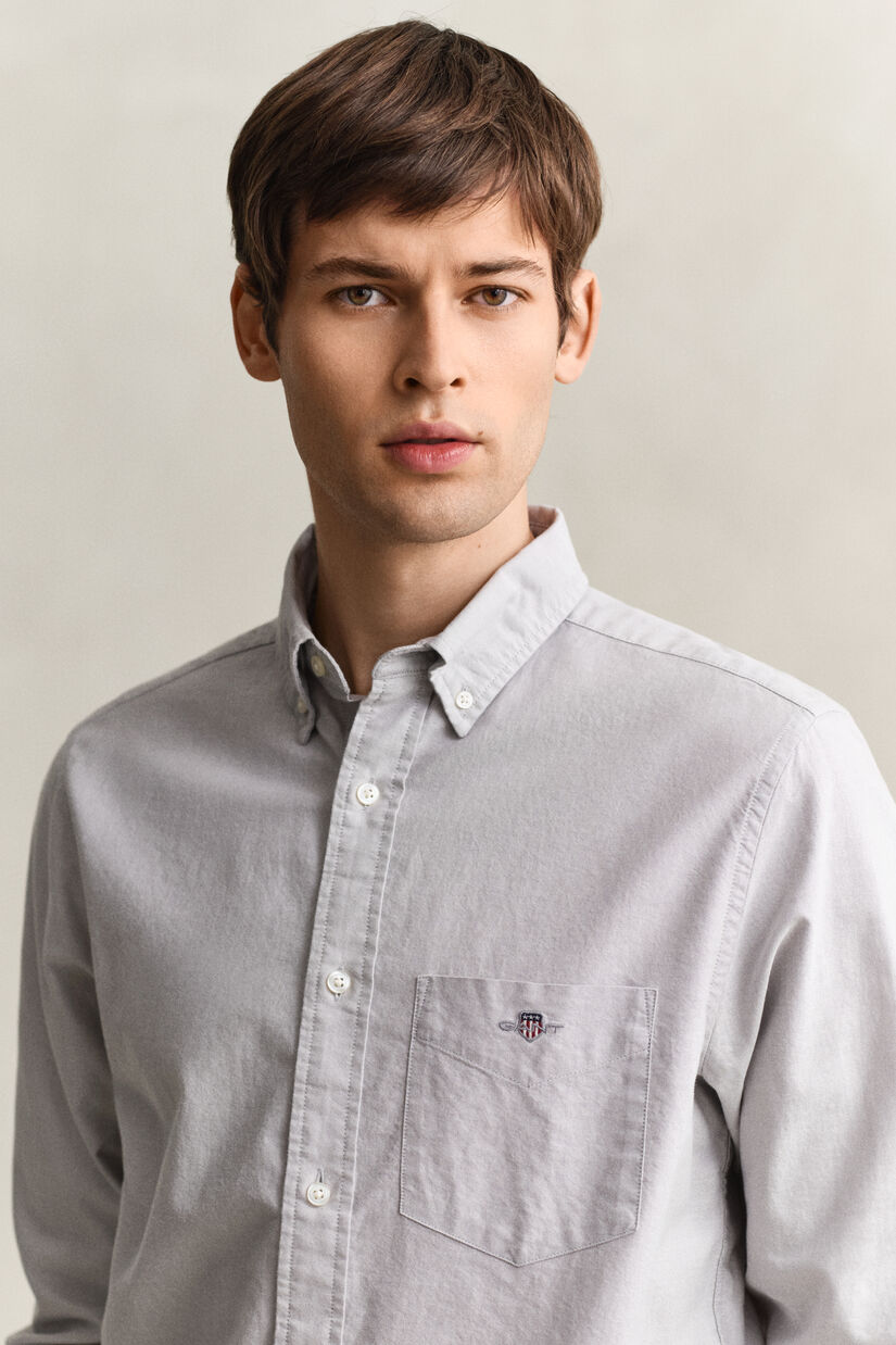 Chemise coupe regular en coton Oxford classique