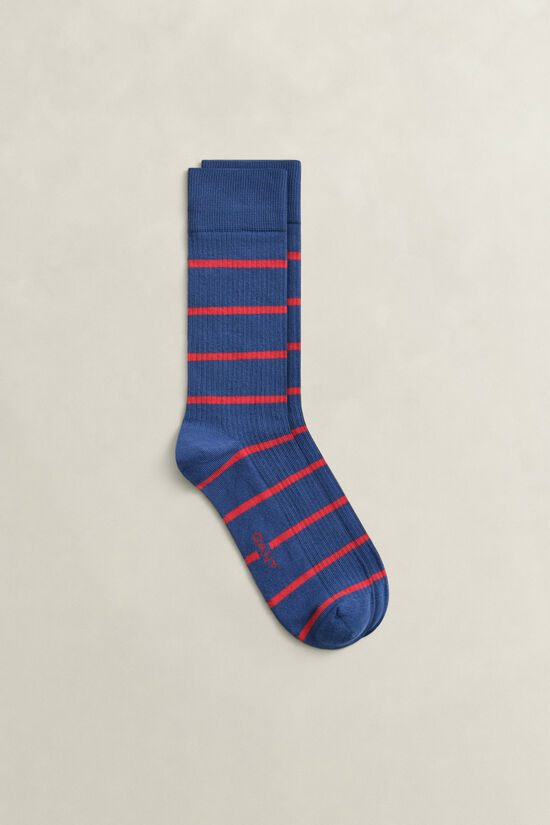 Chaussettes c&ocirc;tel&eacute;es &agrave; rayures